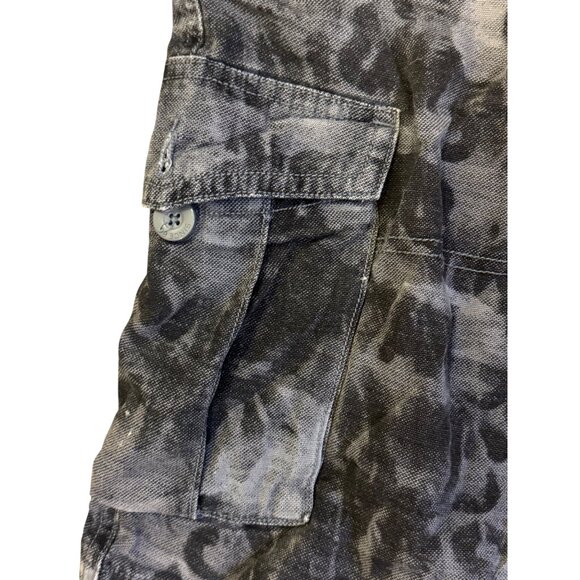 Vans Cargo Shorts 32 Black Tie-Dye Cotton Mens Casual Shorts - Picture 3 of 6